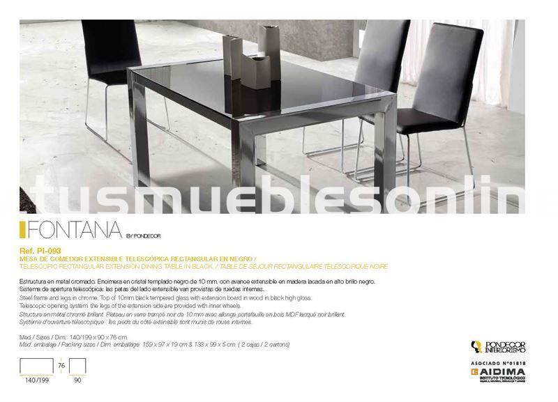 Mesa de comedor diseño mod. Fontana - Imagen 2