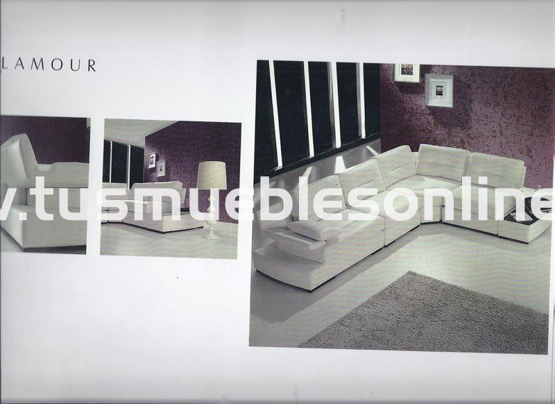 sofá de canto económico de calidad ref. mod. Glamour - Imagen 2